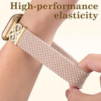 Dirrelo Braided Magnetic Stretchy Nylon Band Compatible for Apple Watch Bands Women 40/41/38/42/44/45/46/49mm, Designer Dressy Infinity Elastic Strap for iWatch Series 11 10 9 8 7 6 5 4 SE/Ultra 3 2 1 - Image 5