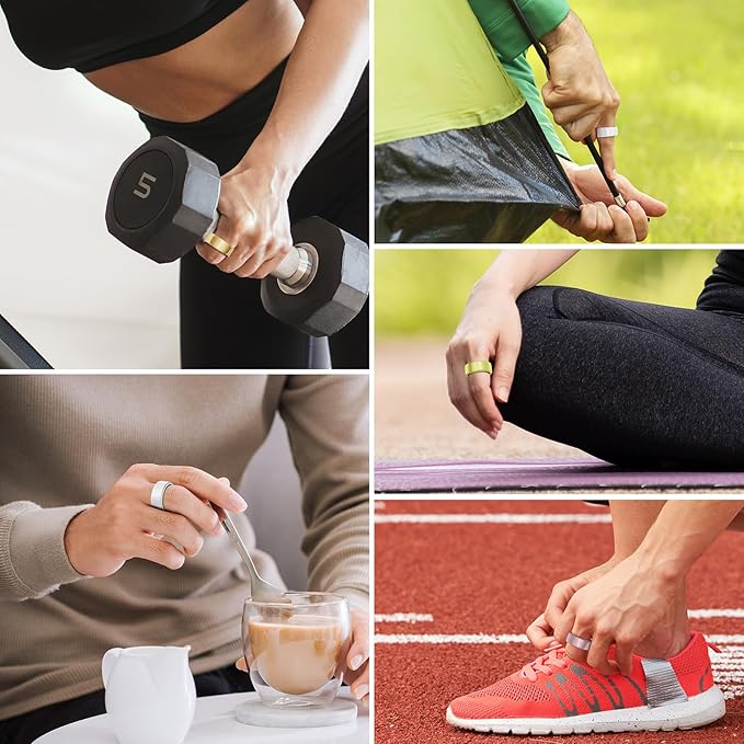 4 Pack Cover Compatible with Oura Ring Gen 4/Oura Ring Gen 3 Horizon/3 Heritage, Charging Derectly, Anti-Scratch TPU Protector for Women Men Working Out Gym-Size 7 - Image 8
