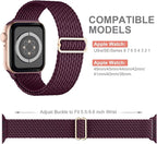 Getino 10 Pack Braided Stretchy Compatible with Apple Watch Band Women 38mm 40mm 41mm 42mm 44mm 45mm 46mm 49mm, Sport Nylon Elastic Solo Loop iWatch Strap Men for iWatch Ultra 2 SE Series 10 9 8 7 6 5 - Image 9