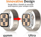 Amizee Metal Case Compatible with Apple Watch SE 3/2/1 Series 6/5/4 44mm Case with Back Cover, Rugged Protective Bumper Cover for iWatch 44mm, Silver - Image 2