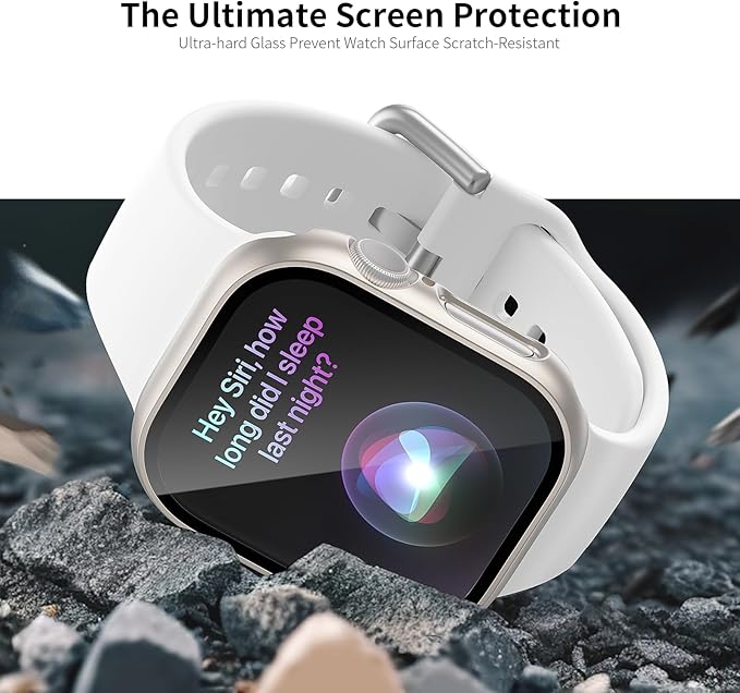 JERXUN 6 Pack Case with Tempered Glass Screen Protector for Apple Watch Series 11 Series 10 46mm, Ultra-Thin Scratch Resistant Full Protective Hard PC Bumper Cover for Apple Watch 46mm - Image 3