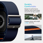 Spigen for Apple Watch Band, Lite Fit Pro Case and Strap Compatible with Ultra, Series Durable TPU Cover with Lightweight Fabric Strap - Image 6