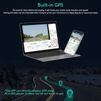 COOAU 4K Dash Cam with 256GB Card & GPS Wi-Fi, D30S Dual Dash Cam Front and Inside 2.5K+1080P, Dashcam with Infrared Night Vision, Dash Camera with 4 IR LEDs, G-Sensor, Parking Mode, Loop Recording - Image 7