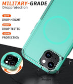 Diverbox for iPhone 14 Case [Compatible with MagSafe] [with Screen Protector ] [Shockproof] [Dropproof] Heavy Duty Protection Phone Case for Apple i Phone 14 (Teal) - Image 3