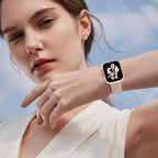 Sport Band Compatible with Apple Watch 38mm 40mm 41mm 42mm 44mm 45mm 46mm 49mm, Replacement Soft Silicone Strap Wristbands for iWatch Series 11/10/9/8/7/6/5/4/3/2/1 Ultra SE Women Men, Milk Tea - Image 5