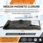 Mission Darkness NeoLok Window Faraday Bag for Tablets (+ Secure Magnetic Closure & Transparent Window) // Device Shielding for Law Enforcement & Military, Data Security, Anti-Hacking & Anti-Tracking - Image 3