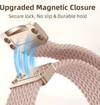Braided Stretchy Bands Compatible with Apple Watch Bands 40mm 44mm 38mm 41mm 42mm 45mm 46mm 49mm Women Men, Soft Nylon Sport Strap with Magnetic Clasp for iWatch Series 11 10 9 8 SE 7 6 5 4 3 2 Ultra - Image 2
