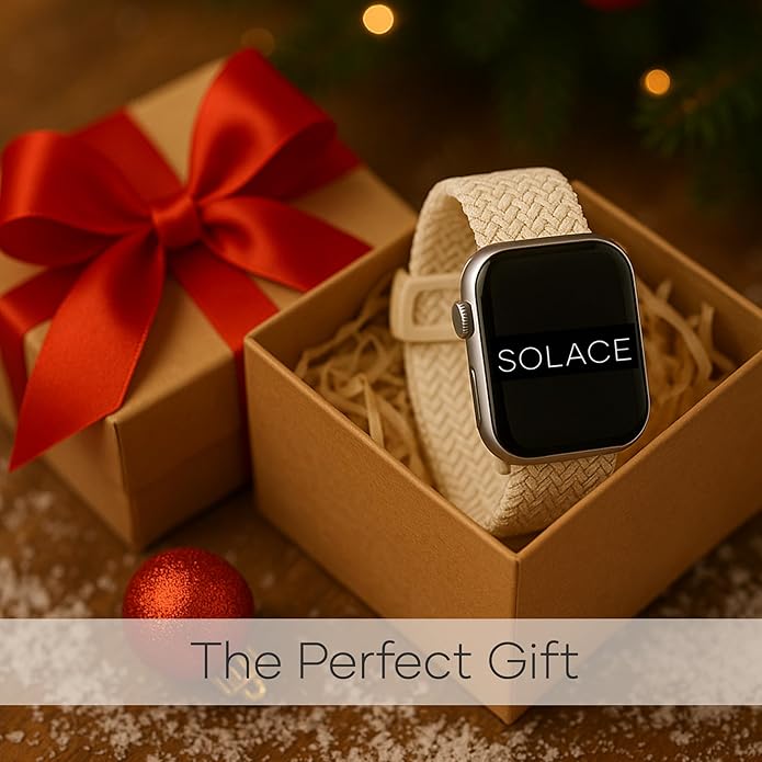 Solace Bands Imperium Adapt Wide Adjustable Nylon Braided Watch Band - Compatible with All Apple Watches - Solace Apple Watch Bands for Women & Men - Smart Watches Band Series 11-1, Ultra, SE - Image 2