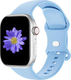 Sport Bands Compatible with Apple Watch 42mm 44mm 45mm 46mm 41mm 38mm 40mm 49mm for Women Men, Soft Silicone Strap for iWatch Wristband Series Ultra SE 11 10 9 8 7 6 5 4 3 2 1 by Cindgress