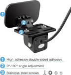 Dash Cam Rear Camera Mount(2 PCS), Universal Rear View Camera Rear Window Mount, Mirror Camera Rear Windshield Backup Camera Bracket, Car Dashcam Reverse Camera Holder, Easy to Install. - Image 2