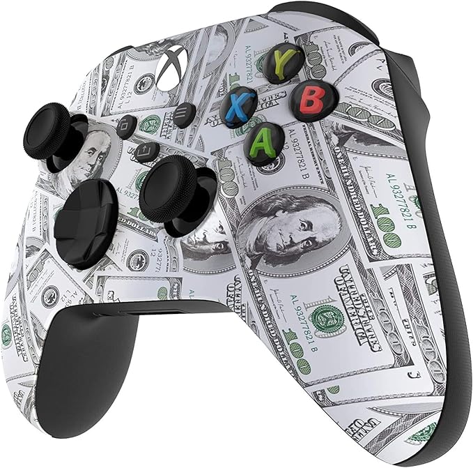 Custom Controllerzz Wireless Controller for Microsoft Xbox Series X/S & Xbox One - Custom Soft Touch Feel - Custom Xbox Series X/S Controller (X/S Money) - Image 3