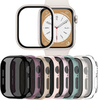 Adorve 8-Pack Privacy Case for Apple Watch SE 3 Screen Protector 40mm Series 6 5 4, Anti-Spy 9H Hardness Tempered Glass Film, Full Protective Face Covers, Slim Guard Bumper for iWatch 40mm Accessories by Adorve