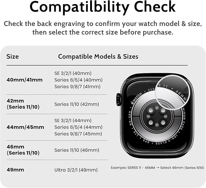 amBand Bands Case Compatible with Apple Watch Series 11/10 46mm for Men, M1 Sport Rugged Heavy Duty Cover Tactical Strap Military Grade Protective Bumper Protector for iWatch 46 mm Men, Black - Image 7