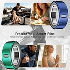 3 Pack Ring Cover Compatible with Oura Ring Gen 4/Oura Ring Gen 3 Horizon/Heritage-Size 12,Support Charging with Cover on,Anti-Scratch Ultra-Thin TPU Ring Protector for Men Women,Black+Blue+Green - Image 6