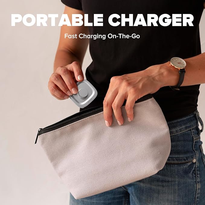 Ring Chager Compatible with Ou-ra Ring4, Fast Charge for Ou-ra Ring Gen 4 of Size 8, Charging Dock with USB-C Cable (Glossy Silver) - Image 6