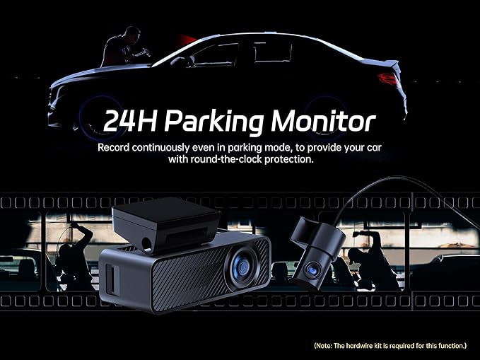 pelsee P1DUO Dash Cam with Hardwire Kit - Image 6