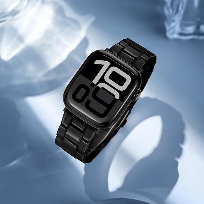 Lightweight Resin Band For Apple Watch Series 11 10 9 8 7 6 5 4 3 2 1 SE 3 2 Ultra 3 2, Fashion Adjustable Replacement Strap for iWatch Bands 38mm 40mm 41mm 42mm 44mm 45mm 46mm 49mm for Women Men - Image 3