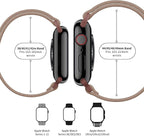 AMANECER Stretchy Nylon Band Compatible with Apple Watch Series 11/10/9/8/7/6/5/4 SE 3/2/1, Adjustable Braided Elastic Sport Loop Rugged Strap for iWatch Women Men (Walnut Saddle Brown, 38/40/41/42MM) - Image 4