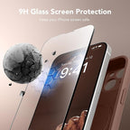 Magnetic for iPhone 13 Case, Compatible with MagSafe, [Full Camera Protection][Screen Protector] Silicone Shockproof Protective Phone Case for iPhone 13 6.1", Brown - Image 3