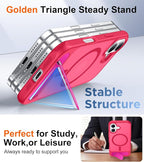 Temdan Magnetic Compatible with iPhone 16 Plus Case, [Built-in Invisible Kickstand][Compatible with MagSafe][Military Grade Shockproof] Slim Translucent Matte Phone Case for iPhone 16 Plus 6.7" - Image 4