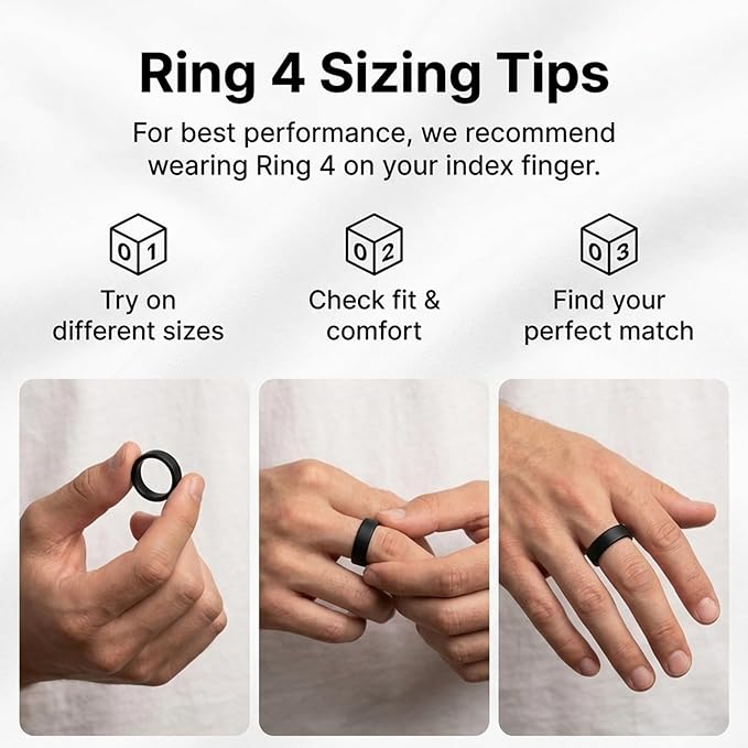 Oura Ring Sizing Kit, Oura Sizing Kit, Aura Ring Sizing Kit, 12 Rings in Black Box, Easy Size Selection, Comfortable Fit, Accurate Measurement, Ring Size Tool, Ring Sizer Set - Image 5