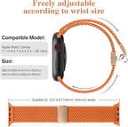 Braided Stretchy Band Compatible with Apple Watch Bands 38mm 40mm 41mm 42mm 44mm 45mm 46mm 49mm Women Men, Soft Nylon Solo Loop Magnetic Sport Strap for iWatch Series 11 10 9 8 7 6 5 4 3 2 1 SE Ultra - Image 2