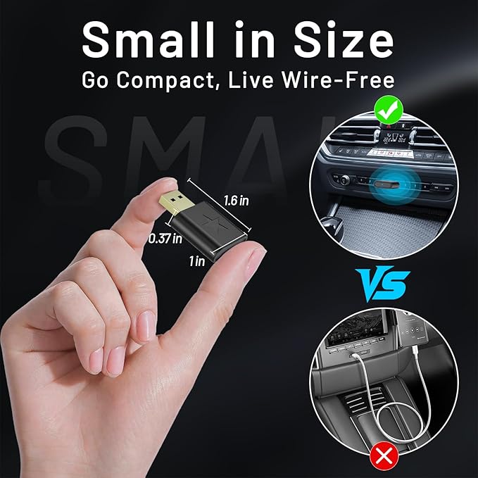 onffo Wireless CarPlay Adapter for iPhone and Android Auto, Convert Wired to Wireless Car Play Adapter for Apple iOS 10+/Android 10+ - Image 6