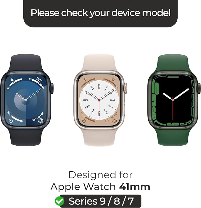 ArmorSuit 6 Pack for Apple Watch Series 9/8/7 (41mm) Screen Protector DRY-Shield HD Clear TPU Dry Installation Film - Image 2