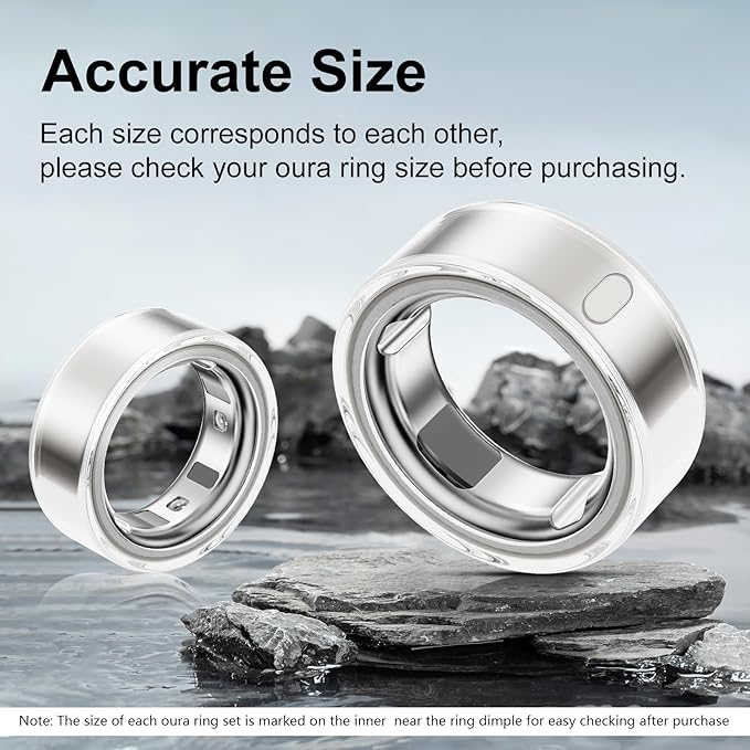 5 Pack Ring Cover Compatible with Oura Ring Gen 4/Oura Ring Gen 3 Horizon/Heritage, Abrasion-Resistant TPU Case for Oura Ring Protector Accessories for Oura Size 12 - Image 2