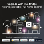 PHILIPS Hue Smart Dimmer Switch with Remote, White, 1 Pack, Turns Hue Lights On, Off, Dims or Brightens, Smart Home Control, Requires Bridge, Easy, No-Wire Installation - Image 8