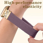 Dirrelo Braided Magnetic Stretchy Nylon Band Compatible for Apple Watch Bands Women 40/41/38/42/44/45/46/49mm, Designer Dressy Infinity Elastic Strap for iWatch Series 11 10 9 8 7 6 5 4 SE/Ultra 3 2 1 - Image 5