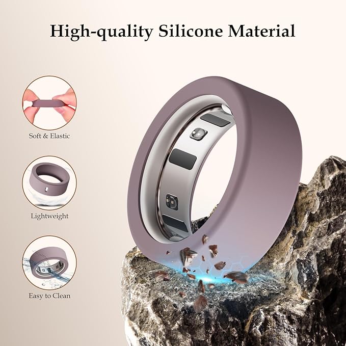 15 Pack Cover Compatible with Oura Ring Gen 4/4 Ceramic/Gen 3 Horizon/Gen 3 Heritage Case, Anti-Scratch Silicone Protector for Women Men Working Out Gym, Support Charging with Cover on - Image 5