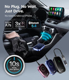 Wigoo 2026 Upgrade Wireless CarPlay Adapter [Long-Drive Stability, 10s Auto Connect] Converts Wired to Wireless CarPlay, Low Delay CarPlay Dongle for iPhone, Fit for Cars with Wired CarPlay, Pink - Image 2