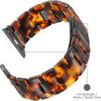 Lightweight Resin Band For Apple Watch Series 11 10 9 8 7 6 5 4 3 2 1 SE 3 2 Ultra 3 2, Fashion Adjustable Replacement Strap for iWatch Bands 38mm 40mm 41mm 42mm 44mm 45mm 46mm 49mm for Women Men - Image 2