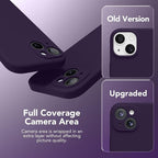 Magnetic for iPhone 13 Case, Compatible with MagSafe, [Full Camera Protection][Screen Protector] Silicone Shockproof Protective Phone Case for iPhone 13 6.1", Deep Purple - Image 5