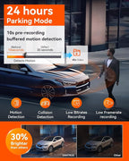 Vantrue N5 4 Channel WiFi 360° All Sides Dash Cam, STARVIS 2, IR Night Vision, 2.7K+1080P*3 Front Rear Inside Dashcam, Voice Control, GPS, 24 Hours Buffered Parking Mode Dash Camera(Renewed) - Image 7