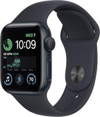 Apple Watch SE (2nd Gen) (GPS, 40mm) - Midnight Aluminum Case with Midnight Sport Band, S/M (Renewed) by Amazon+Renewed