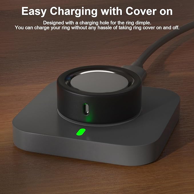 8 Pack Ultra-Thin Cover Compatible with Oura Ring Gen 4/4 Ceramic/Gen 3 Horizon/Heritage/Ultrahuman, Support Charging with Cover on, Anti-Scratch Elastic Silicone Rings Protector Accessories Men Women - Image 3