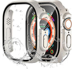 Waterproof Case for Apple Watch Ultra/Ultra 2 & 3 49mm,Built-in Tempered Glass Screen Protector,[Slim Guard PC Bumper] [Touch Sensitive] Full Protective Face Cover Compatible iWatch Accessories by idudu