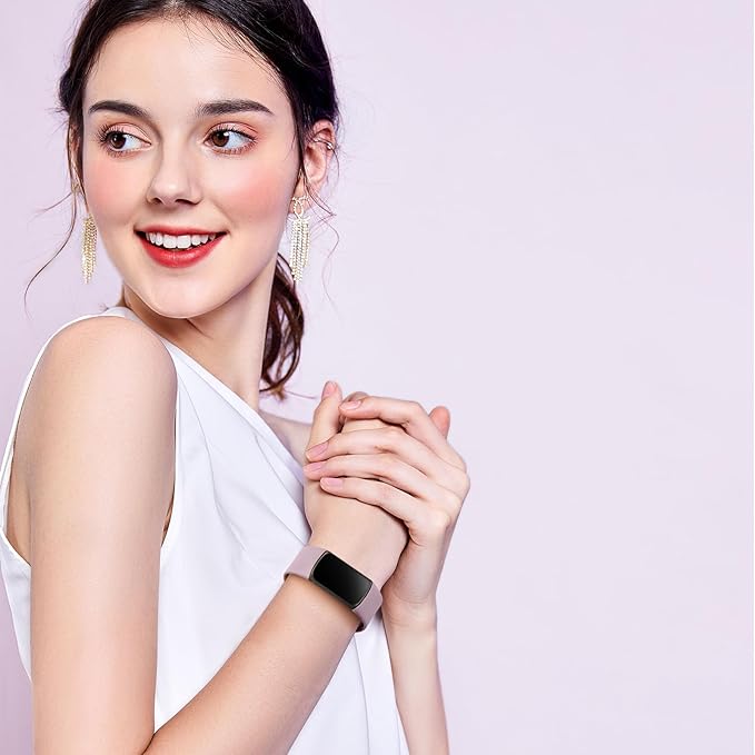 AK Sport Band Compatible with Fitbit Charge 6 Bands / Fitbit Charge 5 Bands Women Men, Classic Soft Replacement Straps Wristbands for Fitbit Charge 6 / 5 Advanced Fitness & Health Tracker (Light - Image 7