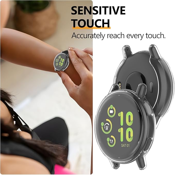 4 Pack for Garmin Vivoactive 5 Screen Protector Case, Soft TPU Bumper Full Coverage Protective Accessories - Image 6
