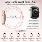 6 Pack Sport Bands Compatible with Apple Watch Band 38mm 40mm 41mm 42mm 44mm 45mm 49mm 46mm,Silicone Waterproof Strap for iWatch Apple Watch Series 11 10 9 Ultra 8 7 6 5 4 3 2 1 SE Women Men - Image 2