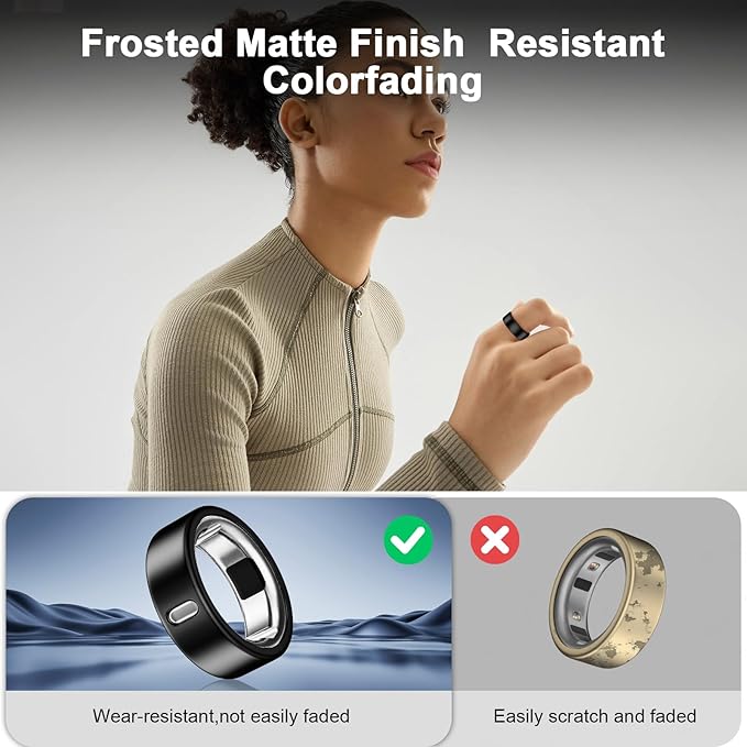 8 Pack Cover Compatible with Oura Ring Gen 4/Oura Ring Gen 3 Horizon/Heritage,Charging Derectly,Matte Texture Wear-Resistant Anti-Scratch TPU Protector for Women Men Working Out Gym(C,Size 13) - Image 4