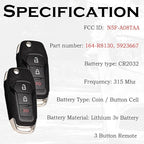 SUPALAND Keyless Entry Remote Control Flip Key Fob Replacement Fits for Ford F-150/F150 2015 2016 2017 2018 2019 2020-2023 F250 F350 17-22 Explorer Ecosport Ranger Bronco Maverick Escape N5F-A08TAA - Image 3