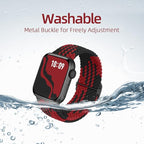 Braided Stretchy Solo Loop Compatible for Apple Watch Band 38mm 40mm 41mm 42mm 44mm 45mm 46mm 49mm for Women Men, Nylon Elastic Straps Wristbands for iWatch Series 11/10 9 8 7 6 5 4 3 SE/Ultra 3 2 1 - Image 5