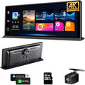 K2 PRO 11.3'' Wireless CarPlay Screen 4K Dash Cam Portable Android Auto Car Stereo Video Recording, Car Audio Receivers 1080P Backup Camera, Bt/GPS Navigation/AirPlay/Siri by Unknown