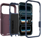 OtterBox iPhone 17 Pro (Only) - Defender Series Case - Tulipwood Glow (Purple & Blue) - Snaps on MagSafe - Tough - Rugged & Durable - Image 5