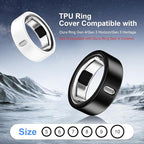 8 Pack Cover Compatible with Oura Ring Gen 4/Oura Ring Gen 3 Horizon/Heritage,Charging Derectly,Matte Texture Wear-Resistant Anti-Scratch TPU Protector for Oura Rings Women Men（C,Size 7 - Image 2