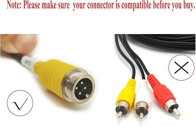 Bus Truck Vehicle Backup Cameras Wide View Angle cab cam Rearview Reverse Waterproof Night Vision 4 PIN Cam for Travel Trailer/Pickup/Van/RV Camper/Motor Home (12V,package not include extension cable) - Image 9