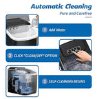 Erivess Ice Makers Countertop, Portable Ice Machine Maker Self-Cleaning, 26Lbs/24H, 9 Bullet Cubes Ready in 6 Mins, Scoop and Basket, for Home/Office/Kitchen - Image 6